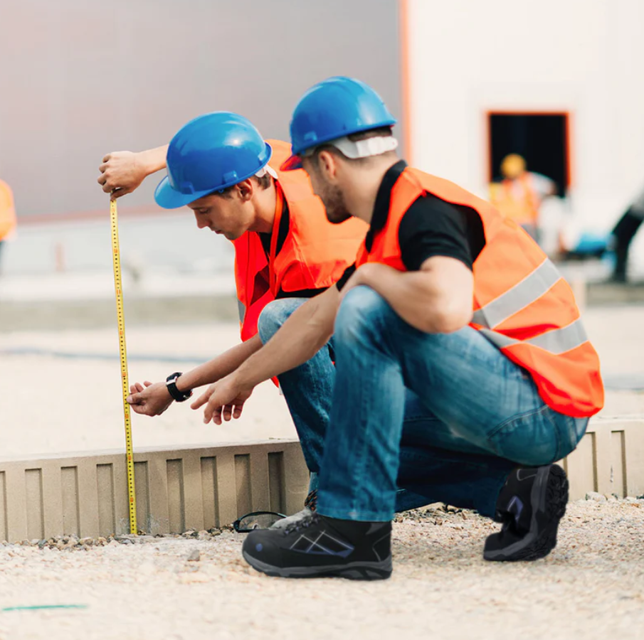 zapatos de seguridad Larnmern puntera de acero antideslizantes
