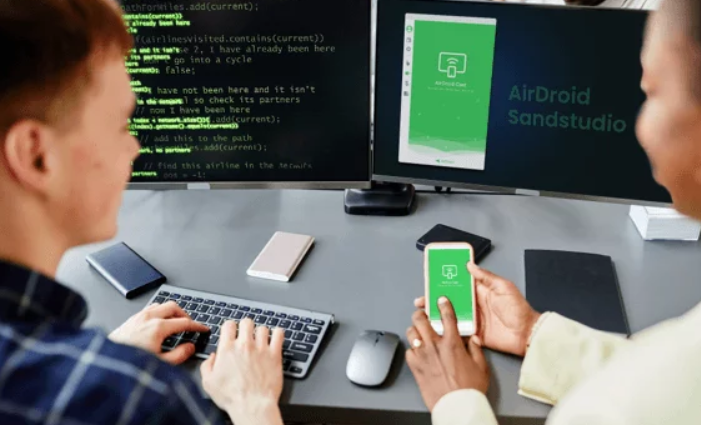 AirDroid Cast duplicar pantalla móvil en ordenador ejemplo