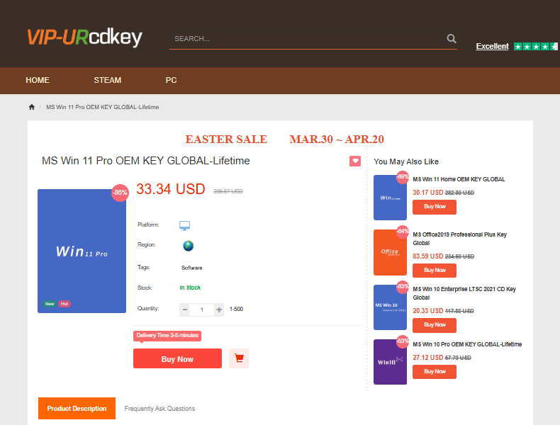 clave windows oem vip urcdkey