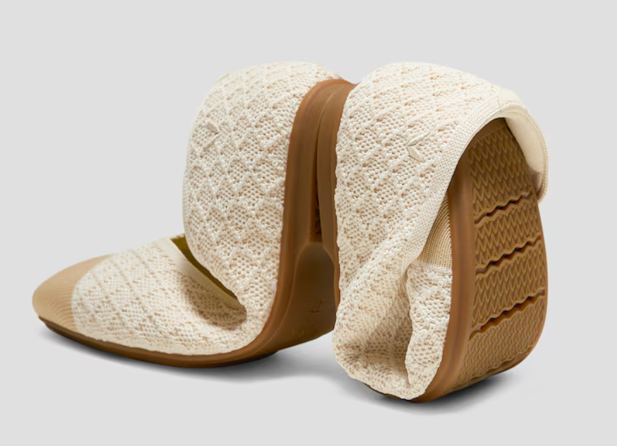 detalle tejido zapatos Vivaia material reciclado